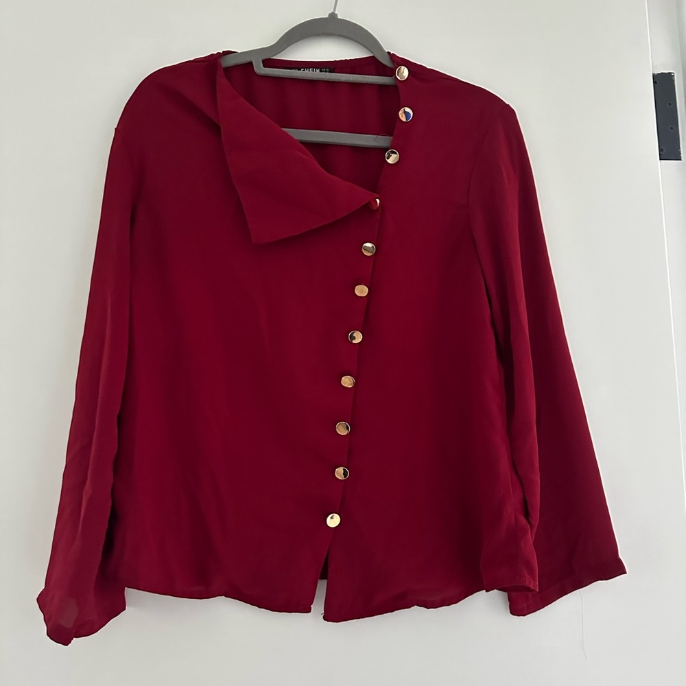 Shein brand new maroon shirt